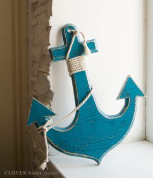 Якір дерев'яний у вінтажному стилі