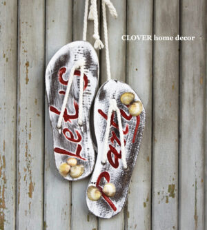 Дерев'яні  декоративні шльопанці (сланці)