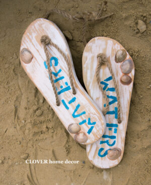 Дерев'яні декоративні шльопанці (сланці)